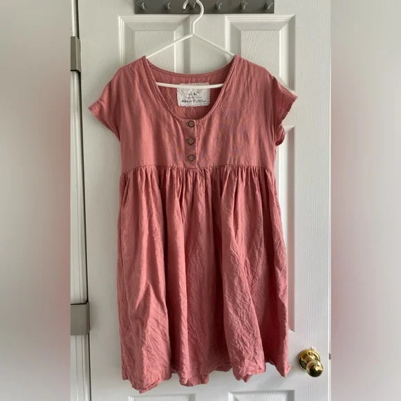 notPERFECTLINEN | Dresses | Not Perfect Linen Salmon Blush Mini Mama Dress  Maternity Tunic | Poshmark